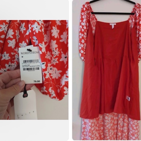 Red Poppy Valencia Floral Dress - Picture 4 of 5